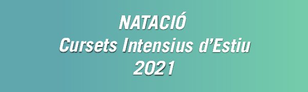 cursets natació estiu 2021